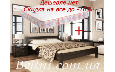Кровать Рената с двусторонним матрасом Matroluxe Пион